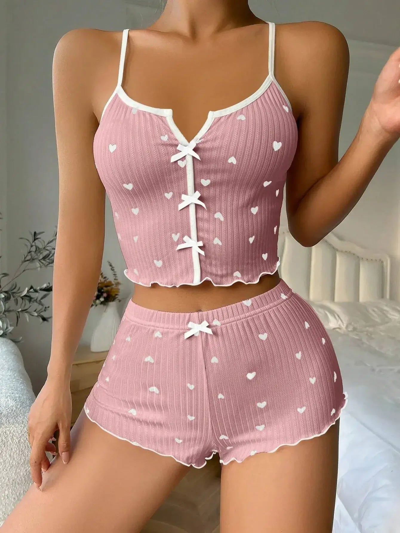 LoveNest Pajama Set – Sweet, Sexy & Comfy