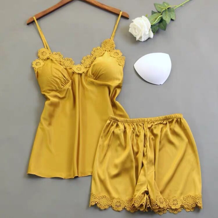 Luxe Satin Lace Sleepwear Set